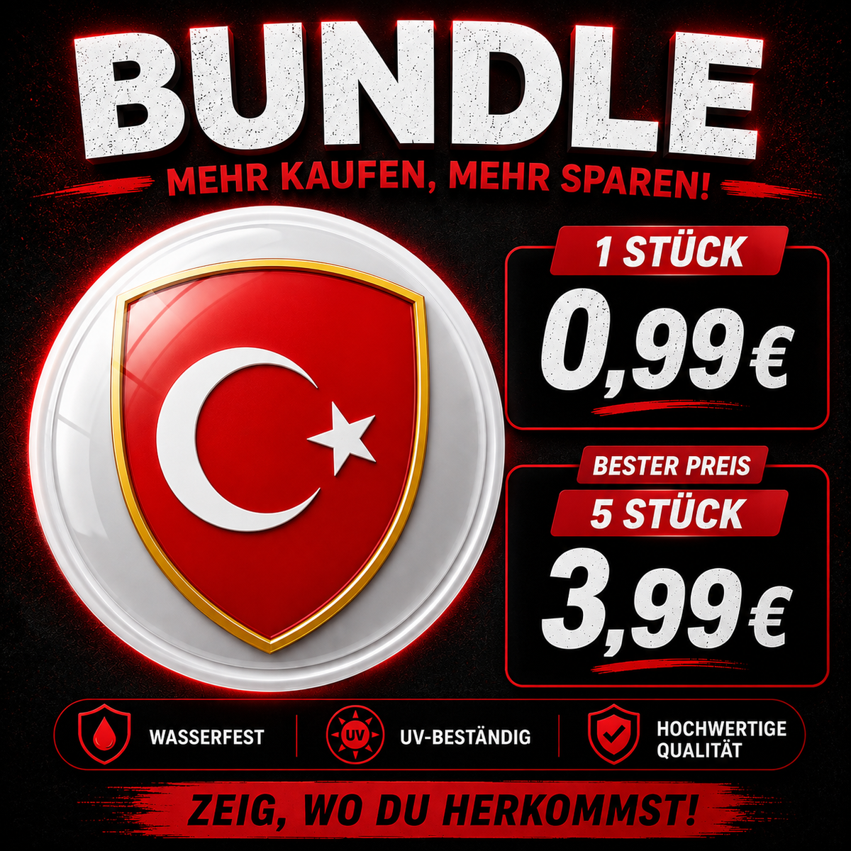 BUNDLE Türkei Mini Sticker