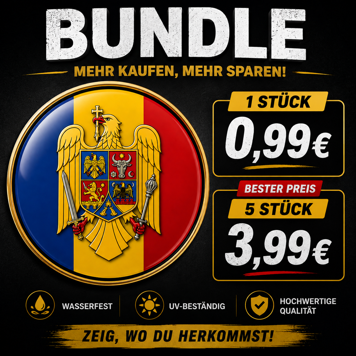 BUNDLE Romania mini Sticker
